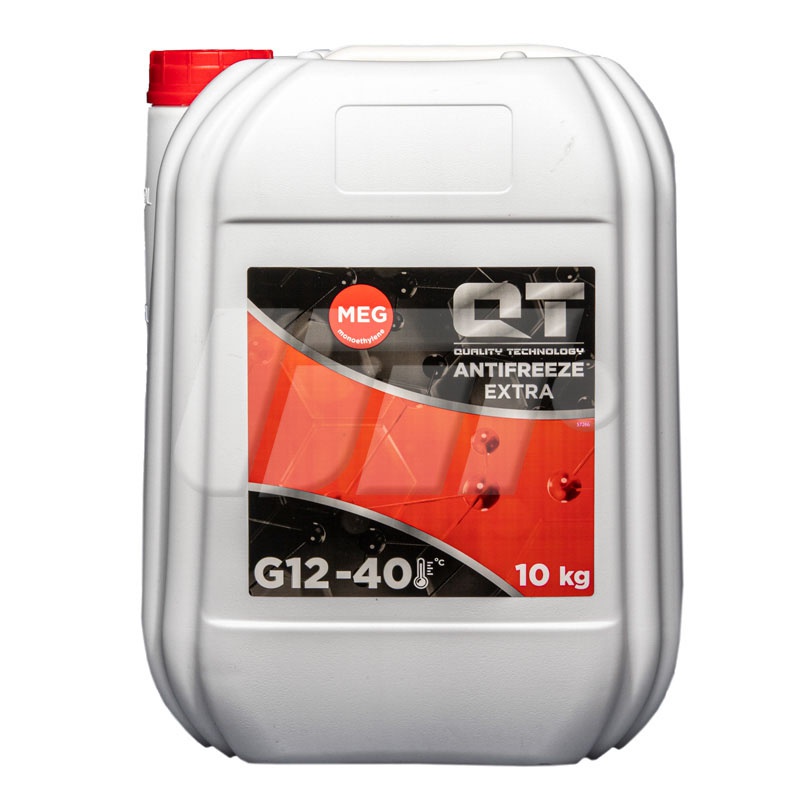 Антифриз qt meg extra -40 g12 червоний 10кг, Qt-Oil QT5614010